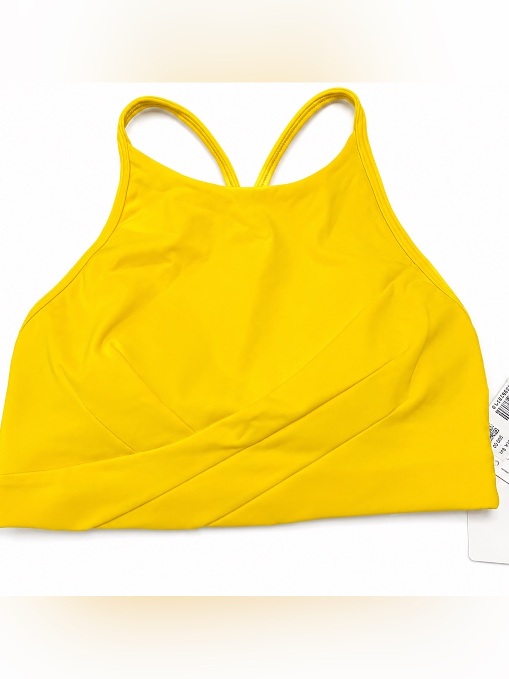 Yellow High-Neck Women's Bralette Top